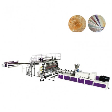 PVC-dekoration/marmorpladeekstruderingslinje