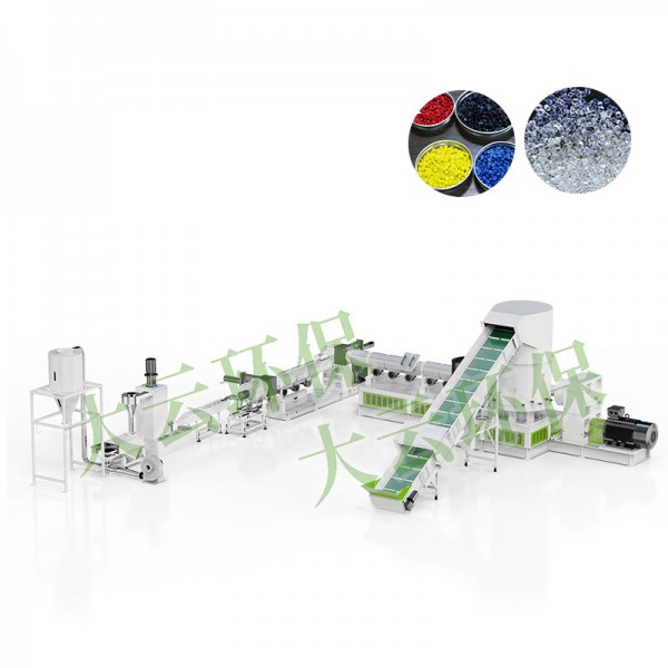 Jwell Three Machine Integreret Genbrugs-pelleteringsmaskine